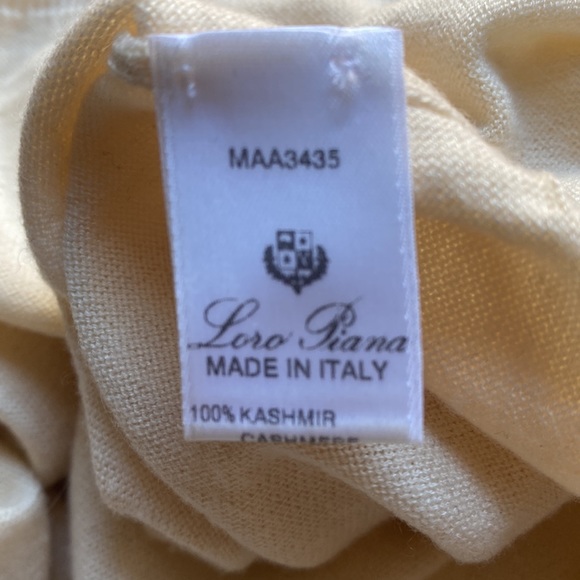 Cream Loro Piana cashmere top size 44 - Picture 3 of 4